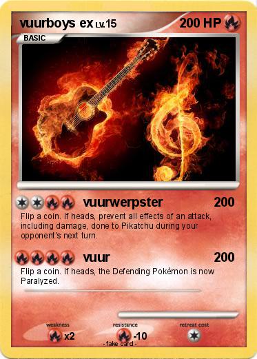 Pokemon vuurboys ex