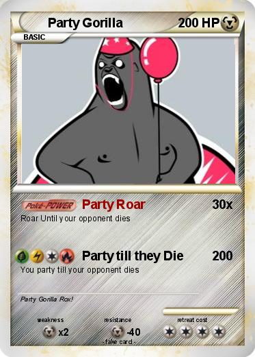 Pokemon Party Gorilla