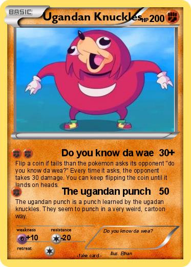 Pokemon Ugandan Knuckles