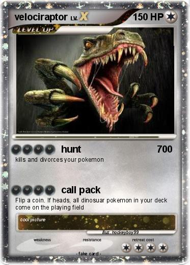 Pokemon velociraptor