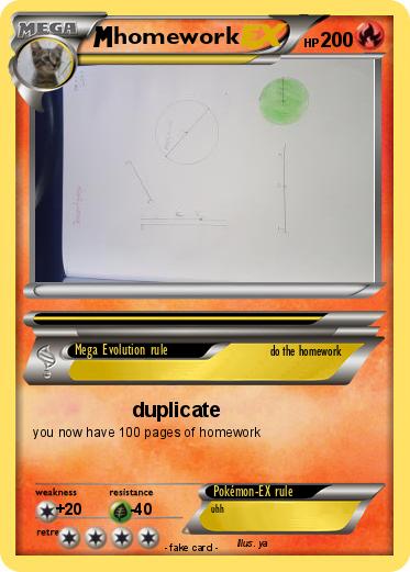 Pokemon homework