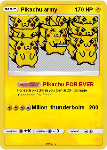 Pokemon Pikachu army