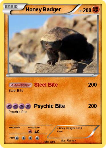 Pokemon Honey Badger