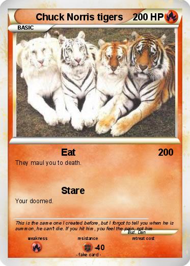 Pokemon Chuck Norris tigers