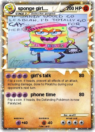 Pokemon sponge girl....