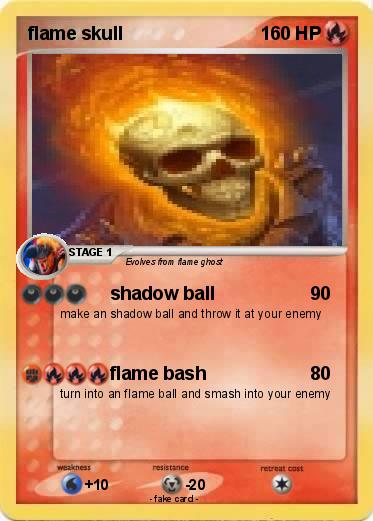 Pokemon flame skull