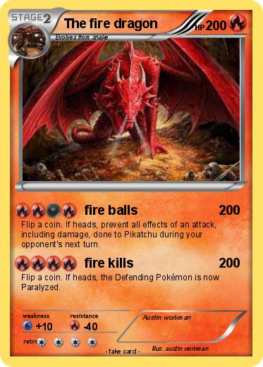 Pokemon The fire dragon