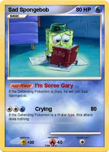 Pokemon Sad Spongebob
