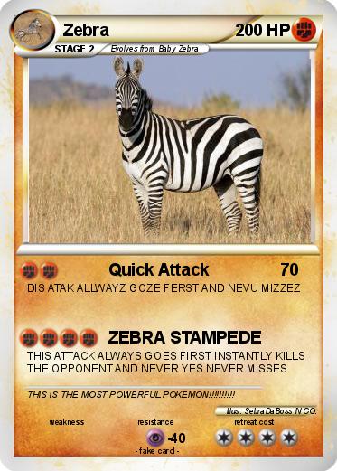 Pokemon Zebra