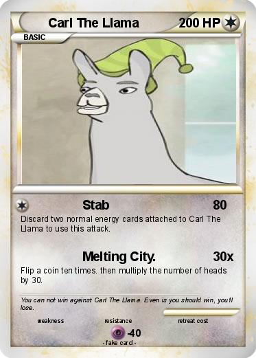 Pokemon Carl The Llama Pokemon Carl The Llama