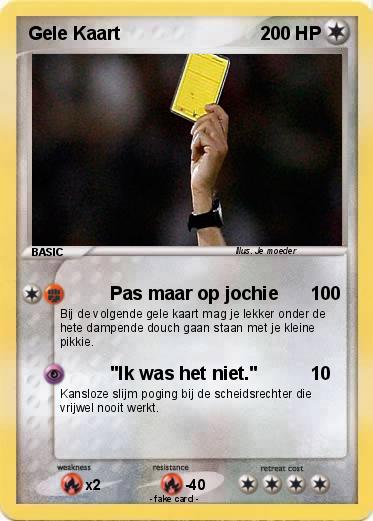 Pokemon Gele Kaart