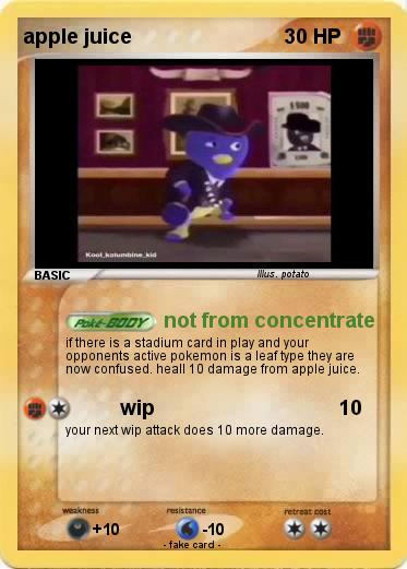Pokemon apple juice