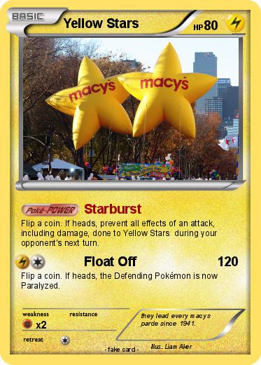 Pokemon Yellow Stars
