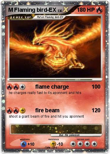 Pokemon M Flaming bird-EX