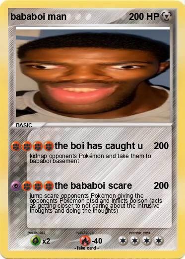 Pokemon bababoi man