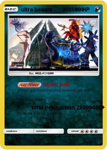 Pokemon ultra beasts       9000000