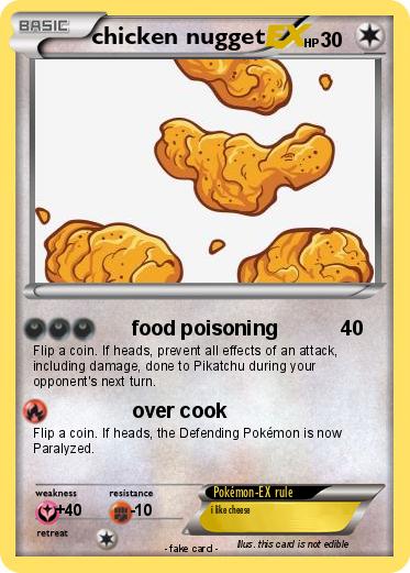 Pokemon chicken nugget