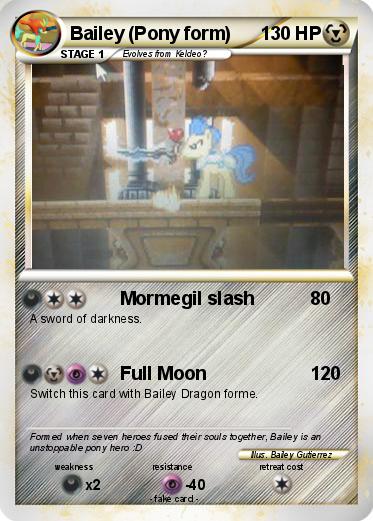 Pokemon Bailey (Pony form)