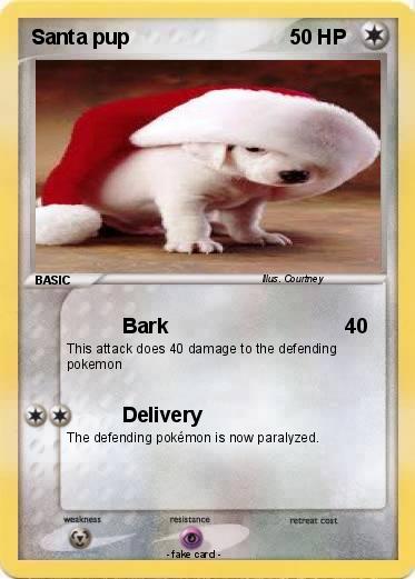 Pokemon Santa pup
