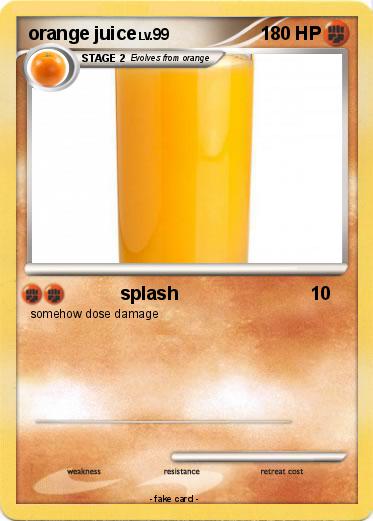 Pokemon orange juice