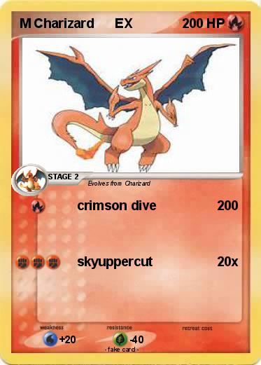 Pokemon M Charizard      EX