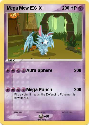 Pokemon Mega Mew EX- X