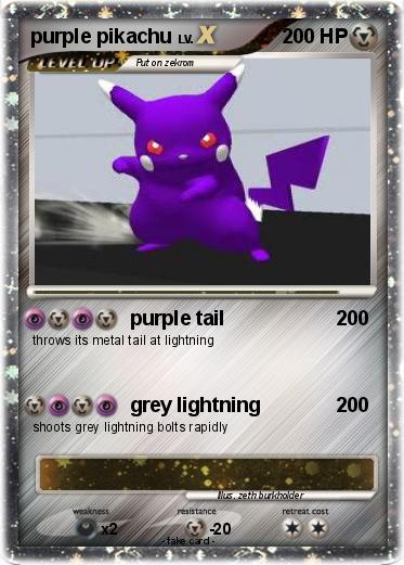 Pokemon purple pikachu