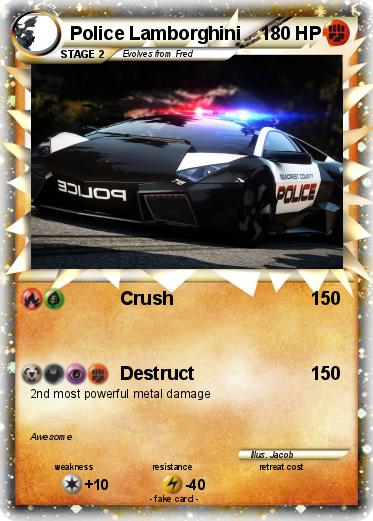 Pokemon Police Lamborghini