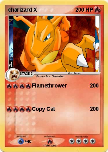 Pokemon charizard X
