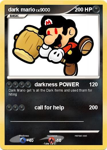 Pokemon dark mario