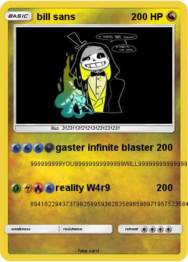 Pokemon bill sans