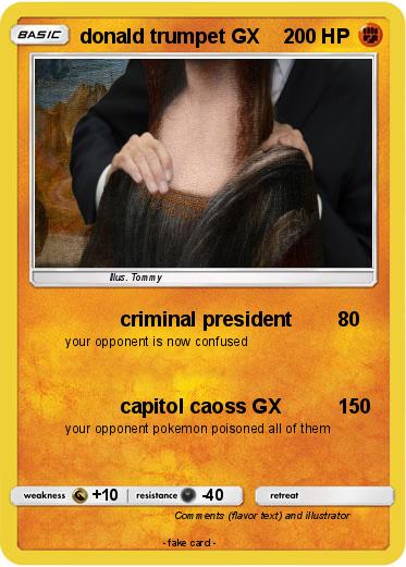 Pokemon donald trumpet GX