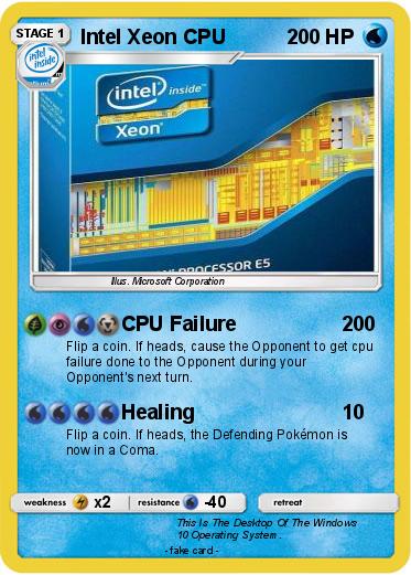 Pokemon Intel Xeon CPU