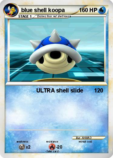 Pokemon blue shell koopa