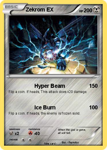 Pokemon Zekrom EX