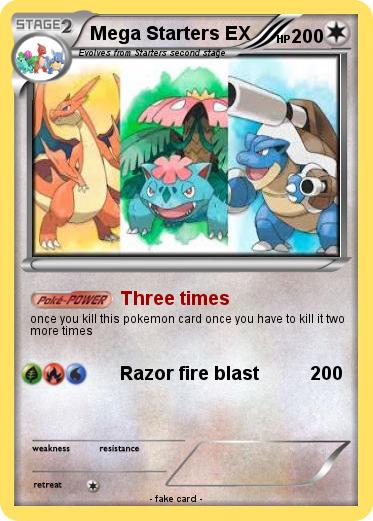 Pokemon Mega Starters EX