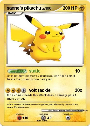 Pokemon sanne's pikachu