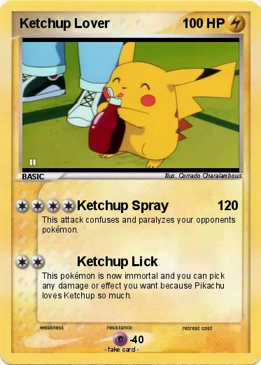 Pokemon Ketchup Lover