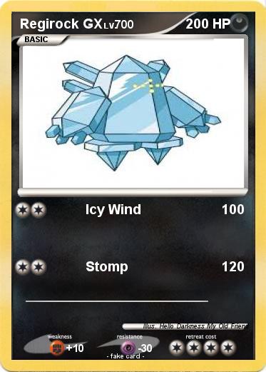 Pokemon Regirock GX