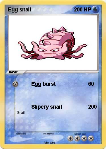 Pokemon Egg snail