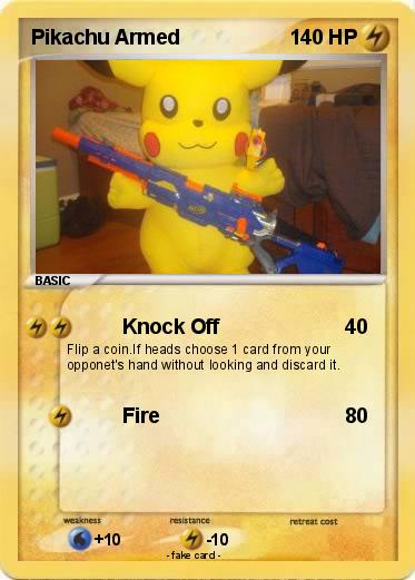 Pokemon Pikachu Armed