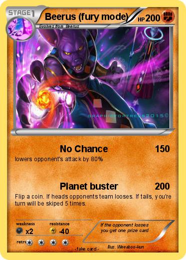 Pokemon Beerus (fury mode)