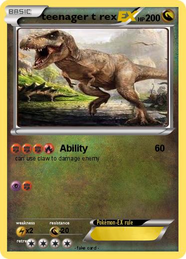 Pokemon teenager t rex