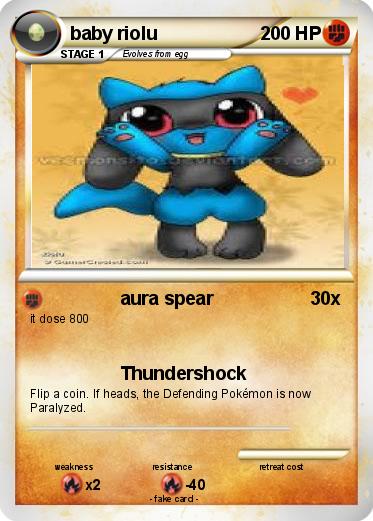 Pokemon baby riolu