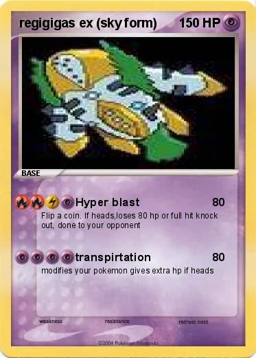 Pokemon regigigas ex (sky form)