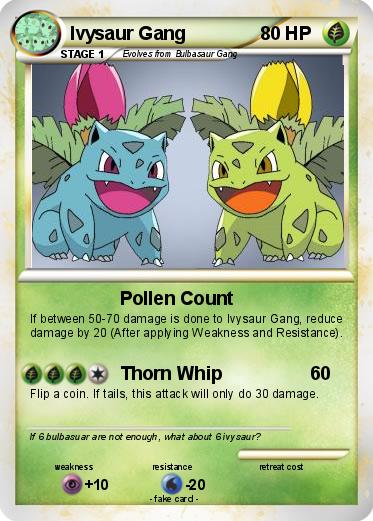 Pokemon Ivysaur Gang