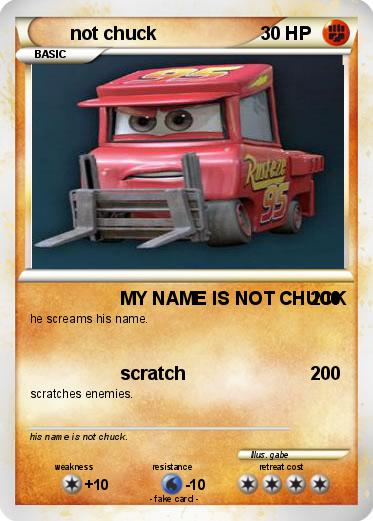 Pokemon not chuck