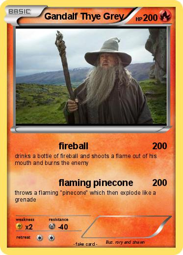 Pokemon Gandalf Thye Grey