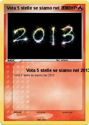 Pokemon Vota 5 stelle se siamo nel 2013