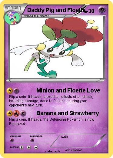 Pokemon Daddy Pig and Floette